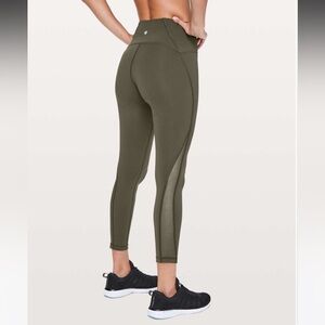 Lululemon Train Times 7/8 Pant 25" Dark Olive 6